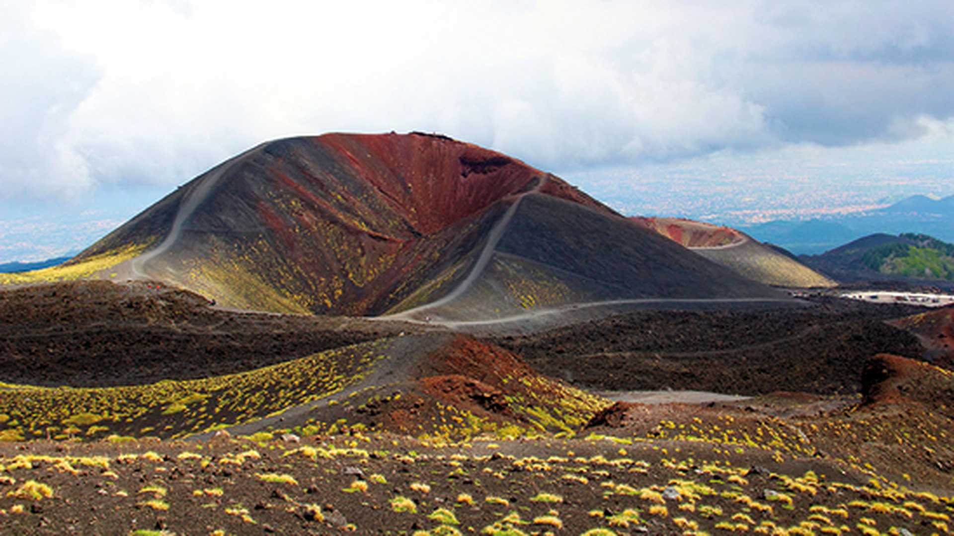 Silvestri craters of Etna volcano, Sicily, Italy