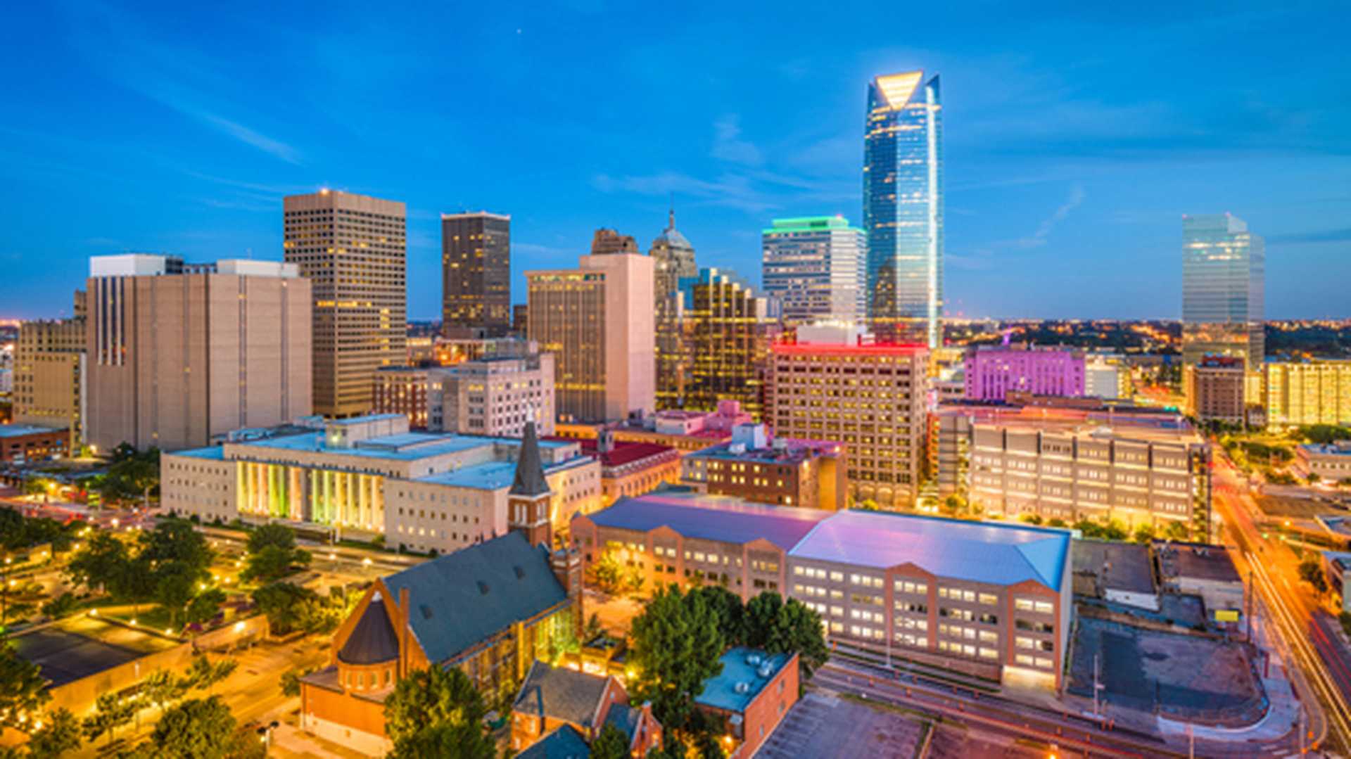 Cityscape of Oklahoma, USA