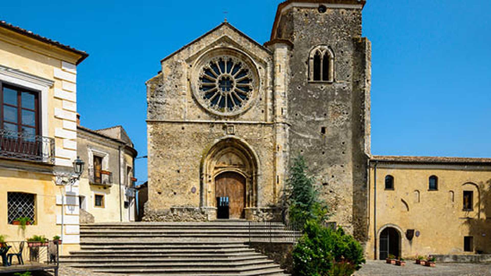 Church of Santa Maria della Consolazione facade, Altomonte, Italy