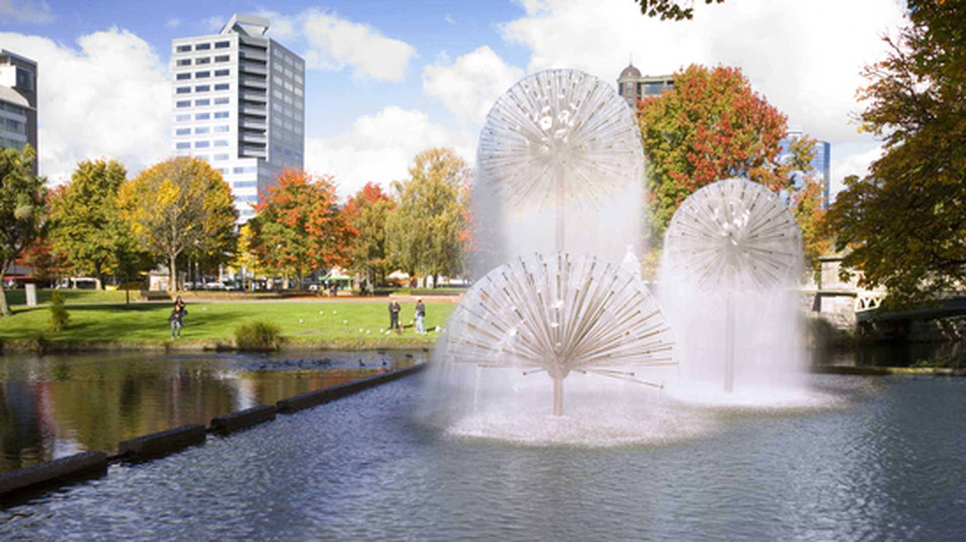 A sunny autumn day in Christchurch, New Zealand