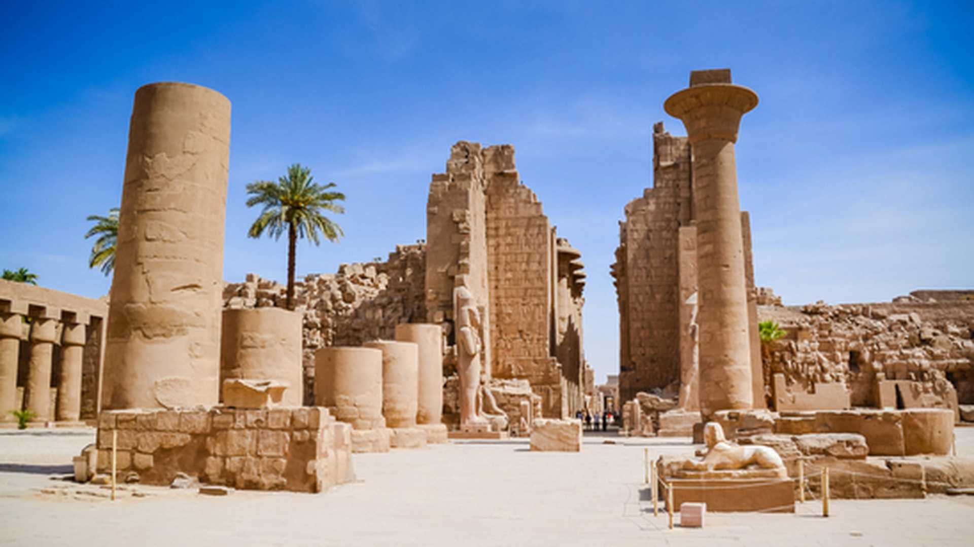 The ancient Temple of Karnak, Egypt