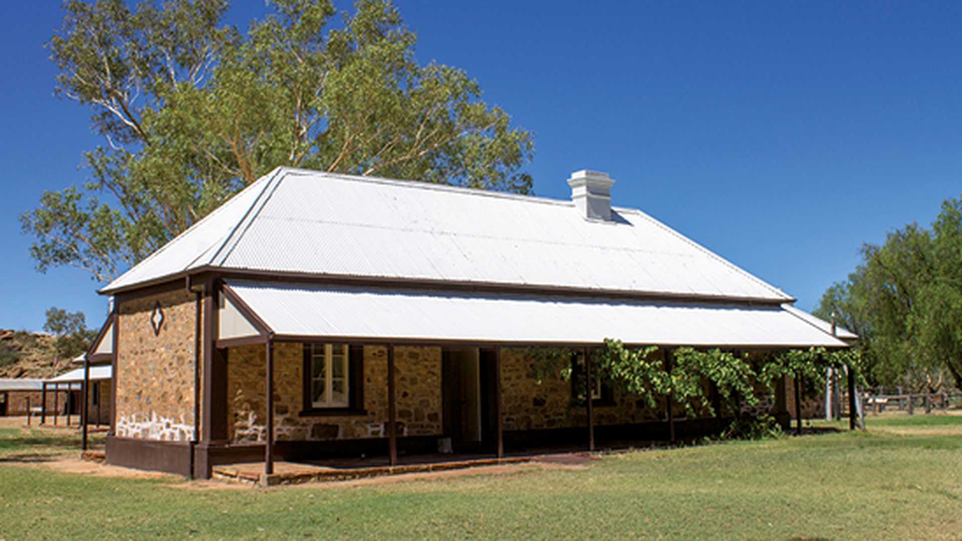 The nineteenth century stone telegraph station in Alice Springs, Northern Territory, Australia