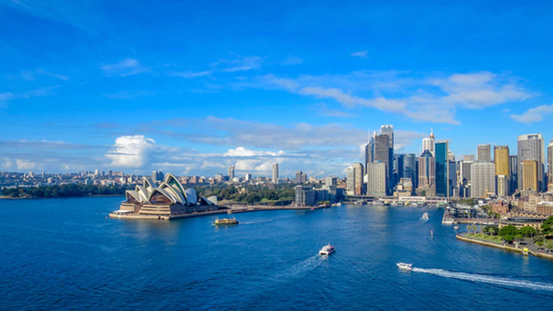 Sydney Harbour from Sydney Harbour Bridge, New South Wales, Australia