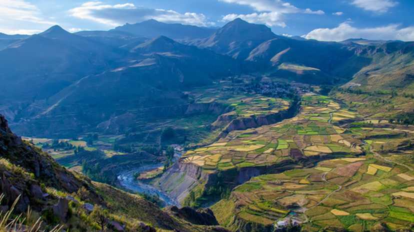 View over Colca canyon, Titan Peru Tour