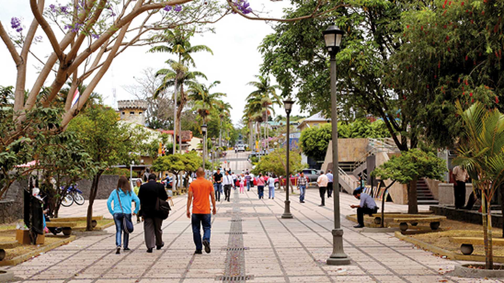 Beautiful street in San Jose, Costa Rica.