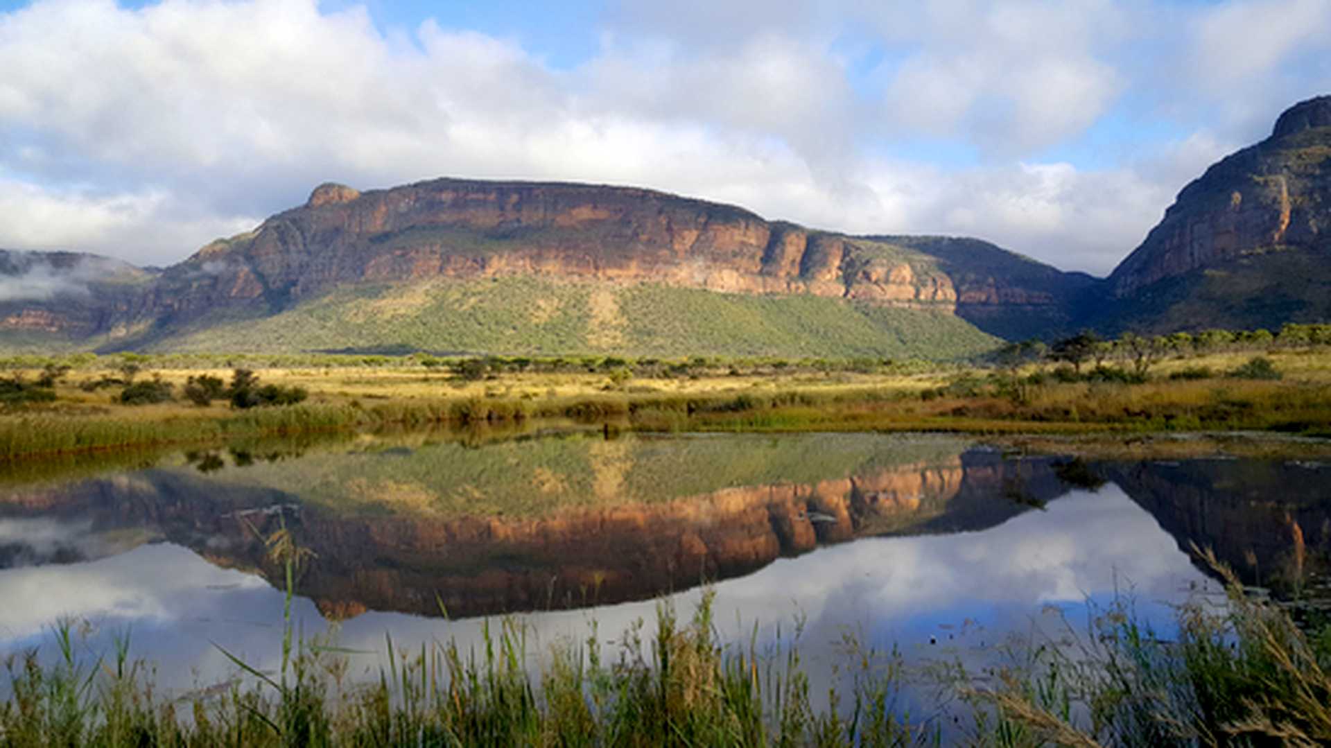 Mountain range at Entabeni Nature Reserve in South Africa
