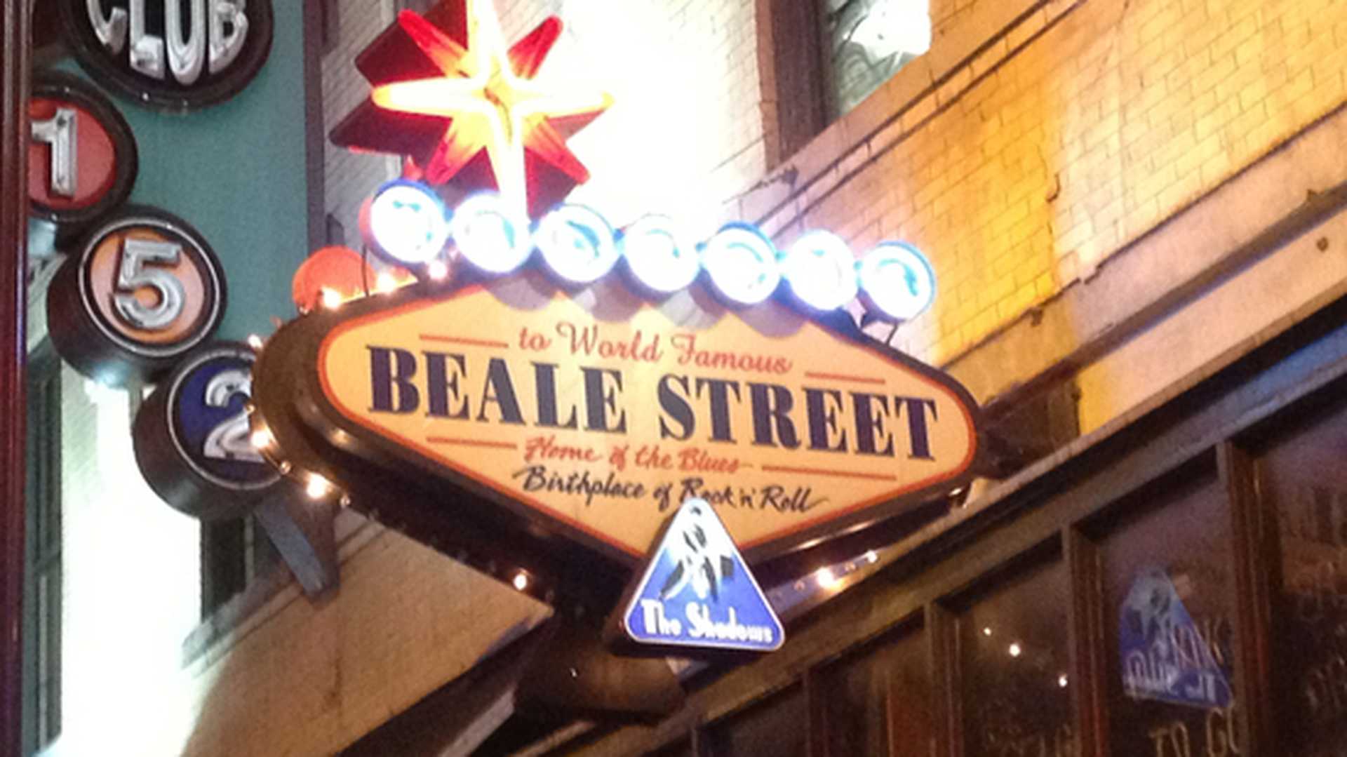 The bright lights of Memphis, USA