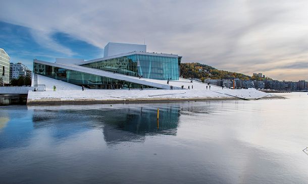 Oslo opera house, winter Norway