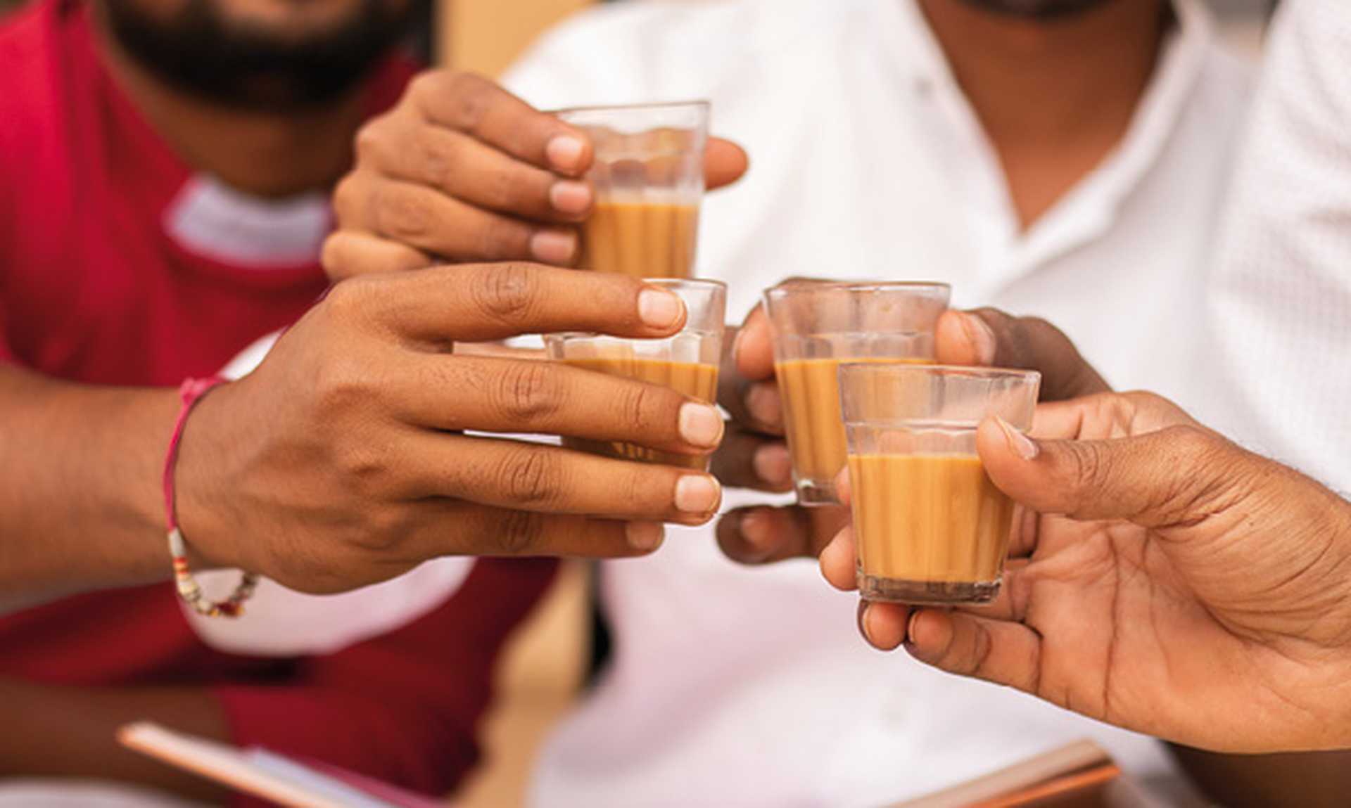 Cheering Tea glasses