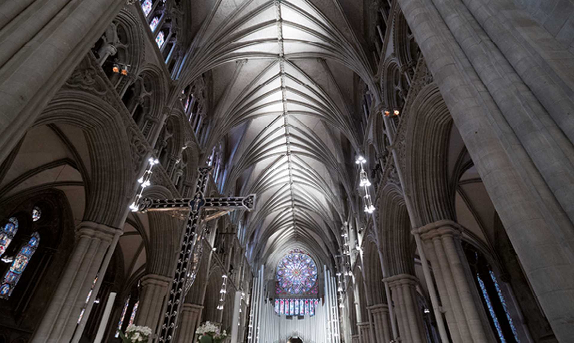 Interior of Nidaros Cathedral, Trondheim, Norway