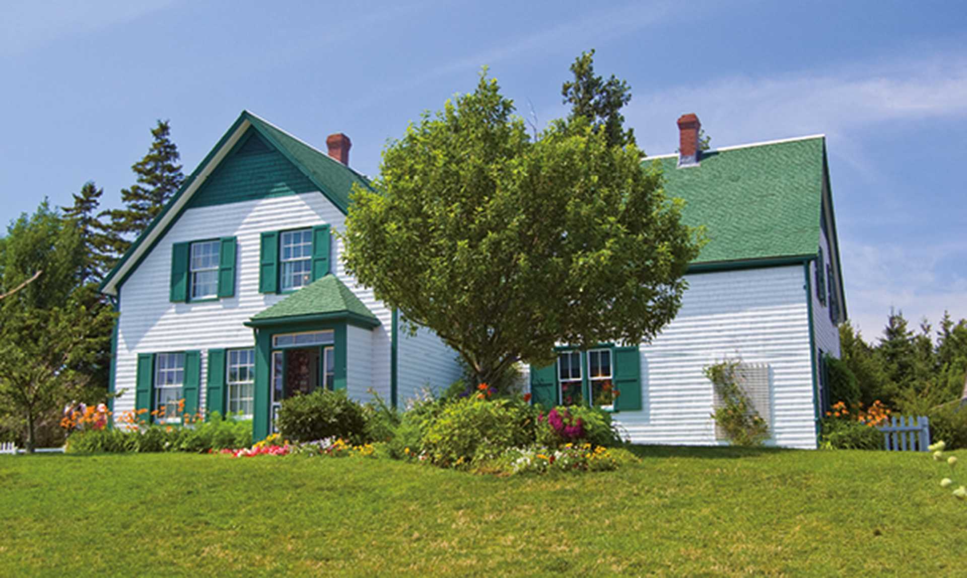 Green Gables Heritage Farm, shot a bright Sunny Day in Cavendish, Canada