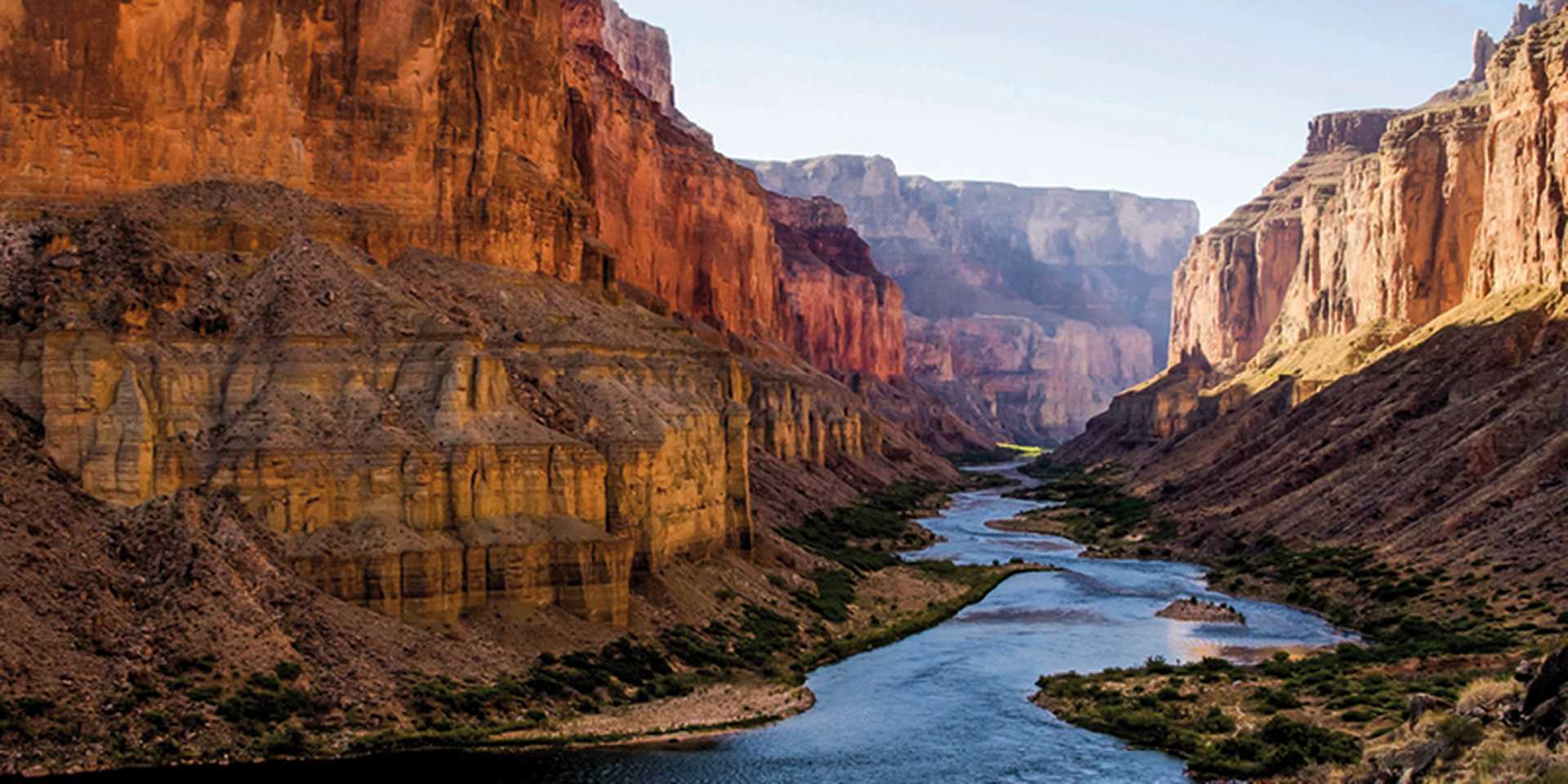 Colorado River from Nankoweap Granaries in Grand Canyon