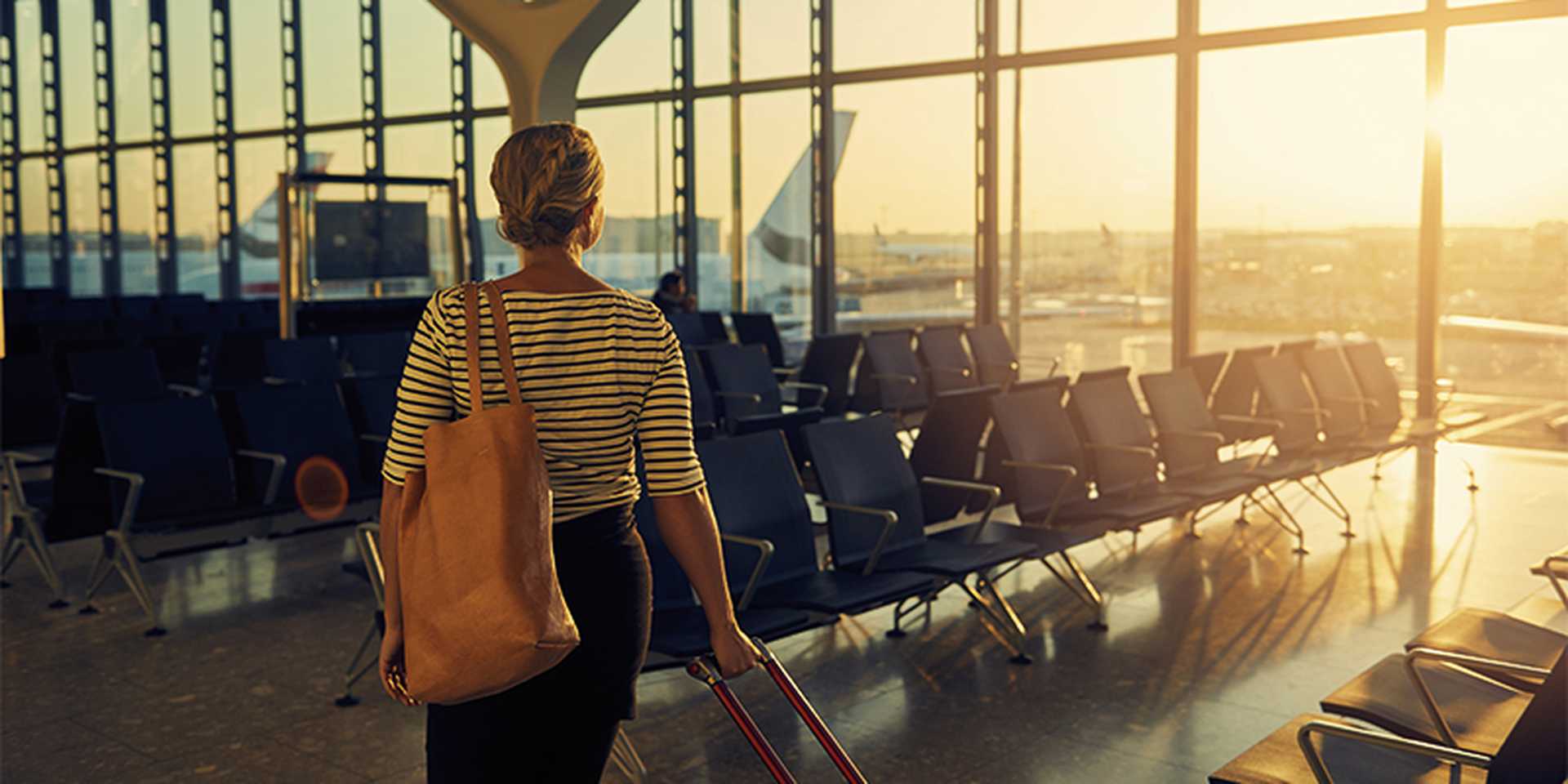 Woman at airport