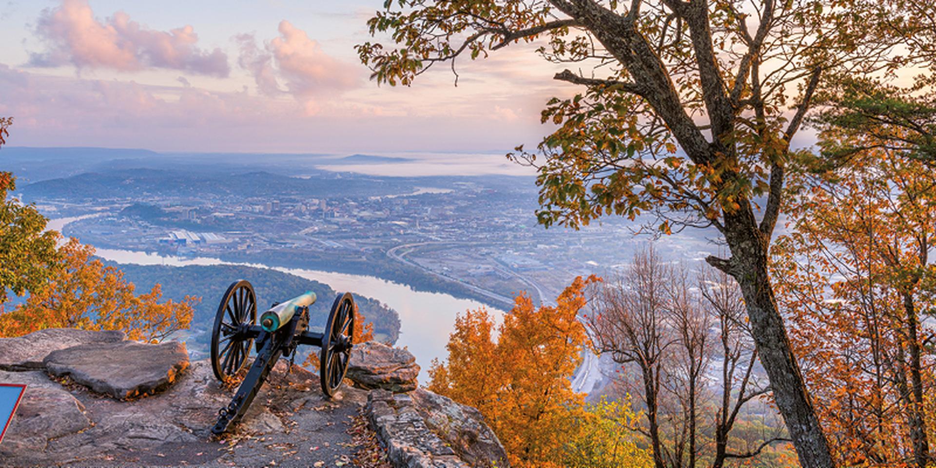 View from Lookout Mountain, Chattanooga, Tennessee, USA