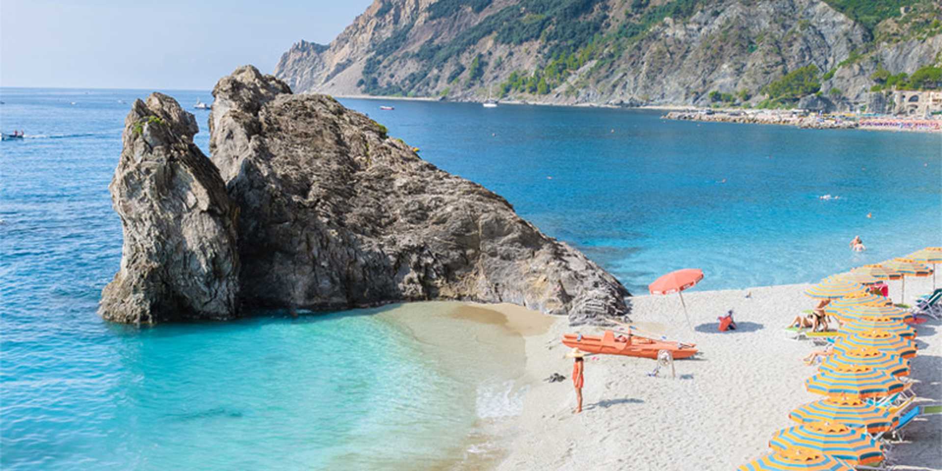 Spiaggia di Fegina beach, Monterosso, Cinque Terre, Italy