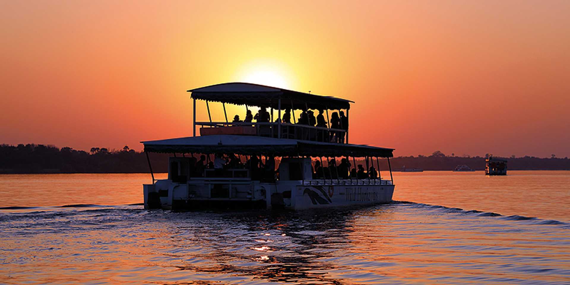 Zambezi River Cruise at sunset, Zimbabwe