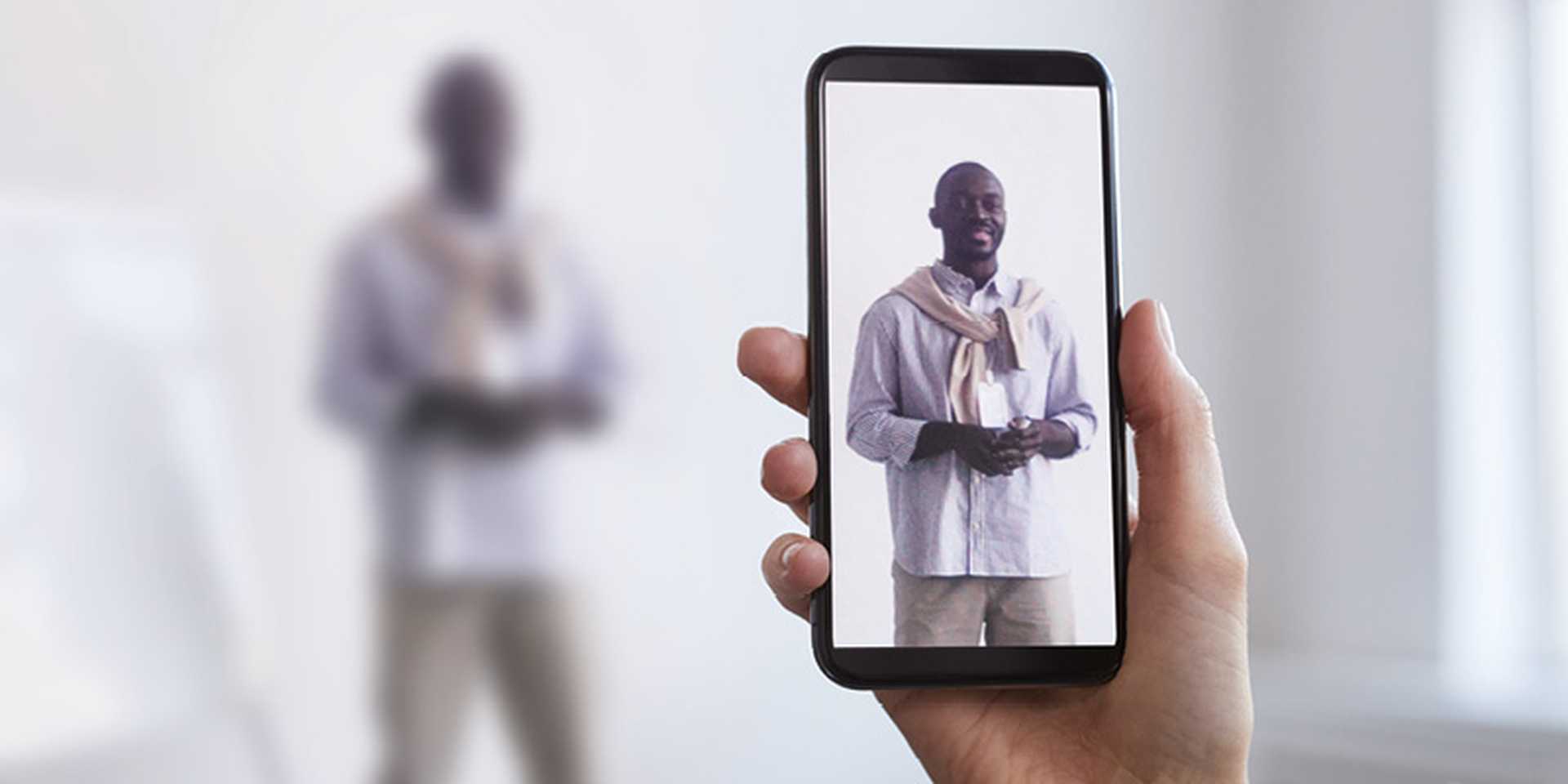 someone taking a photo on a phone