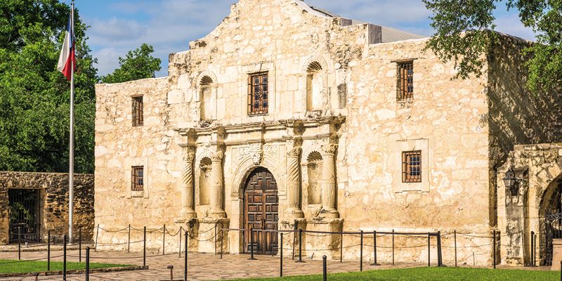 The Alamo in San Antonio, Texas, USA.