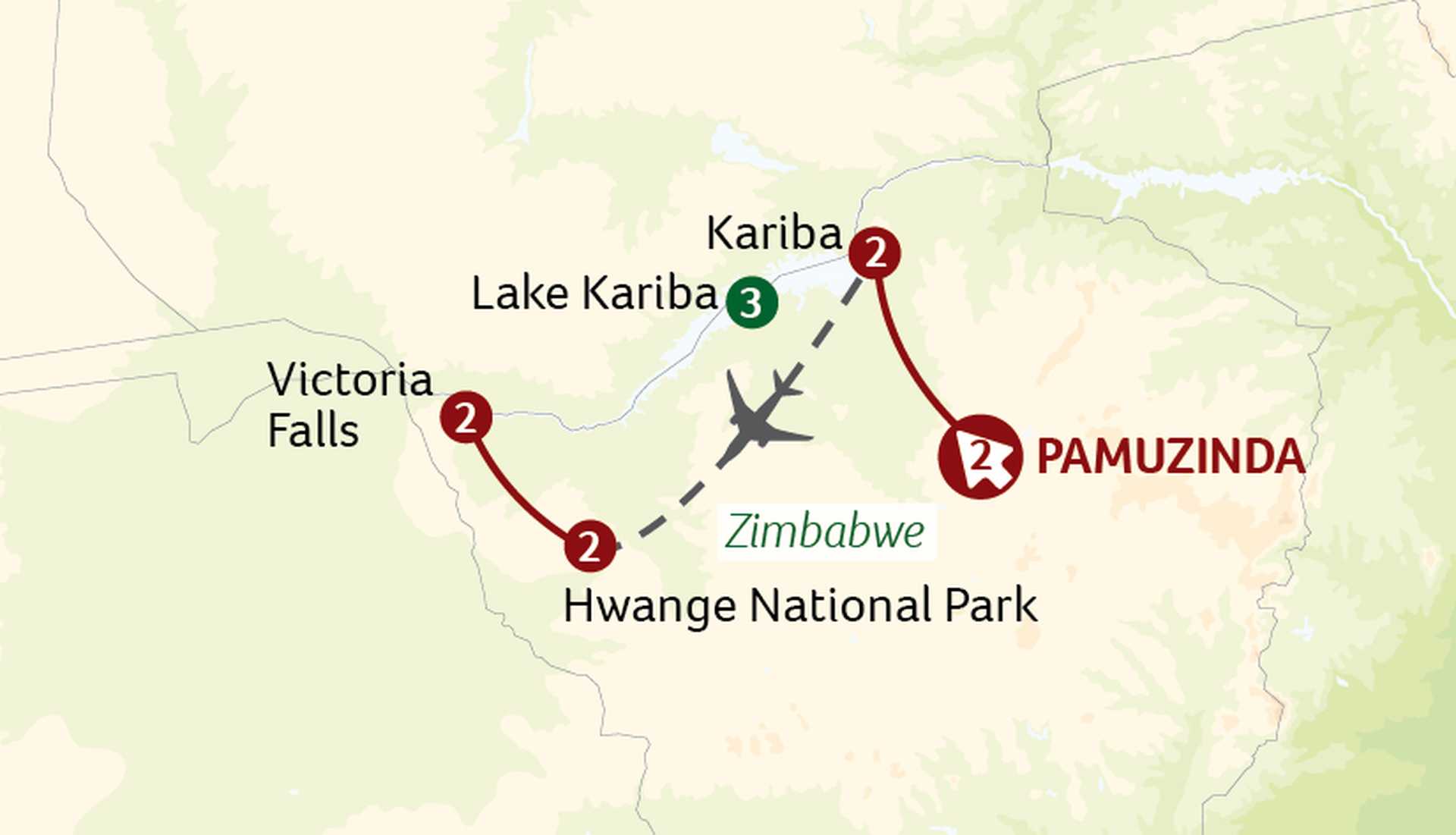 Zimbabwe - The Path to the Smoke that Thunderswith a 3-night cruise on Lake Kariba