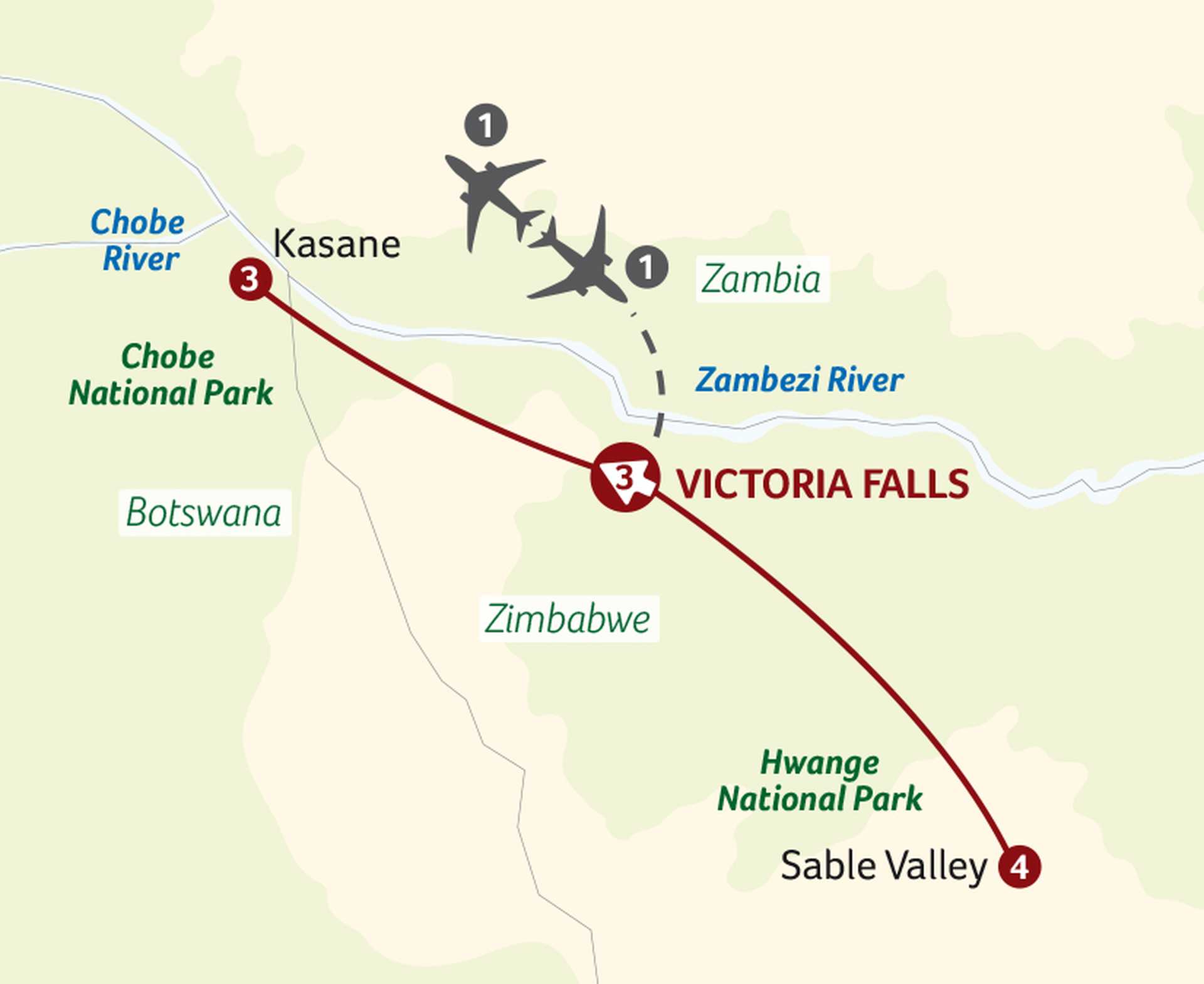 Where Giants Roam - Victoria Falls, Chobe & Hwange Safari