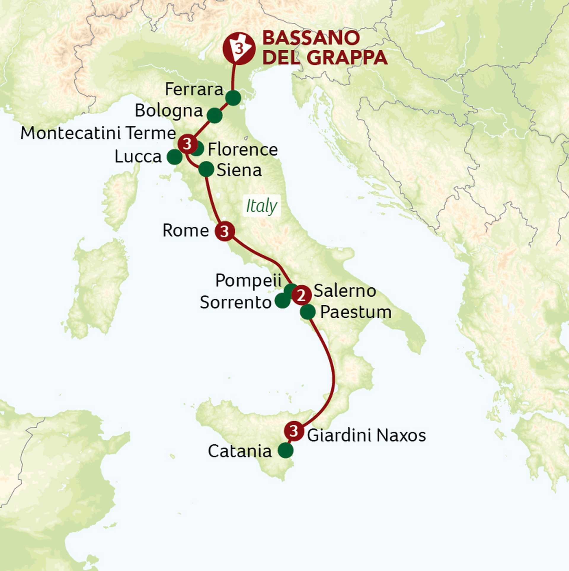 Grand Tour of Italy - from Venice to Sicily