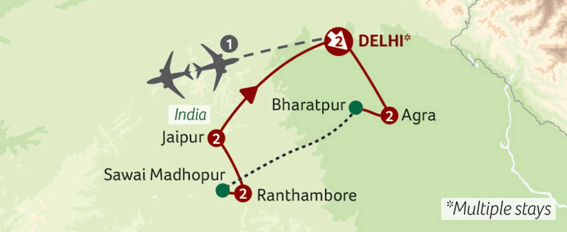India’s Golden Triangle with Ranthambore National Park