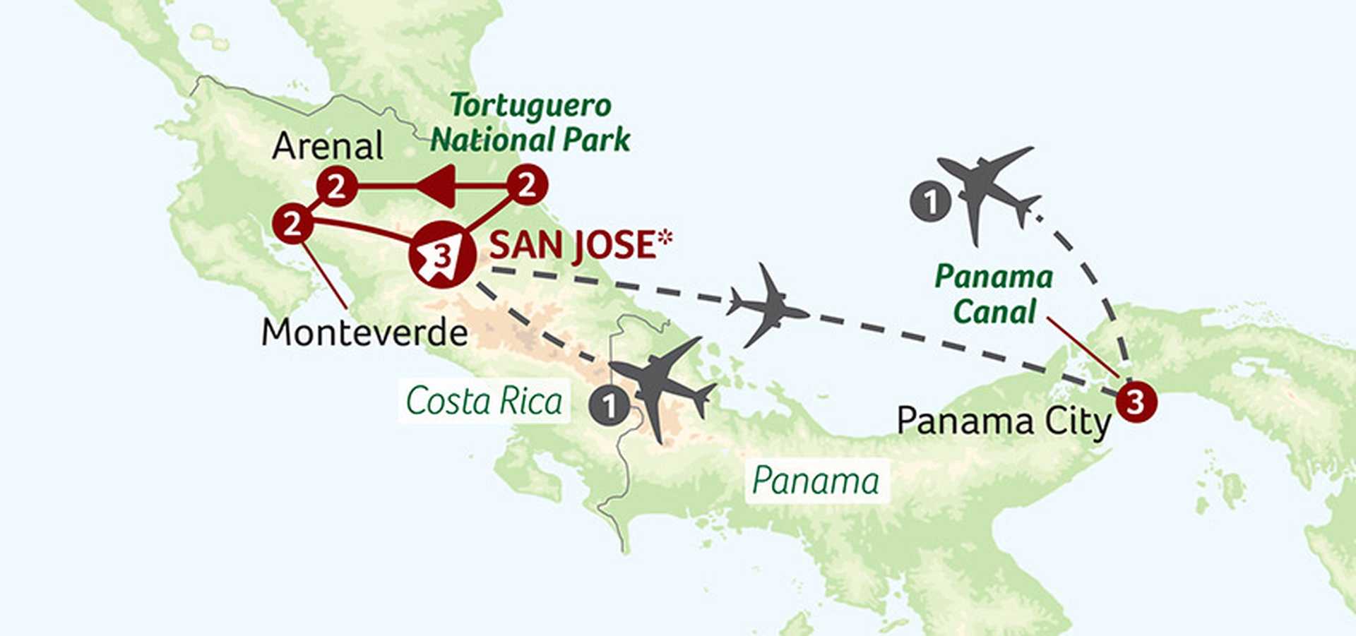 Natural Wonders of Costa Rica with the Panama Canal