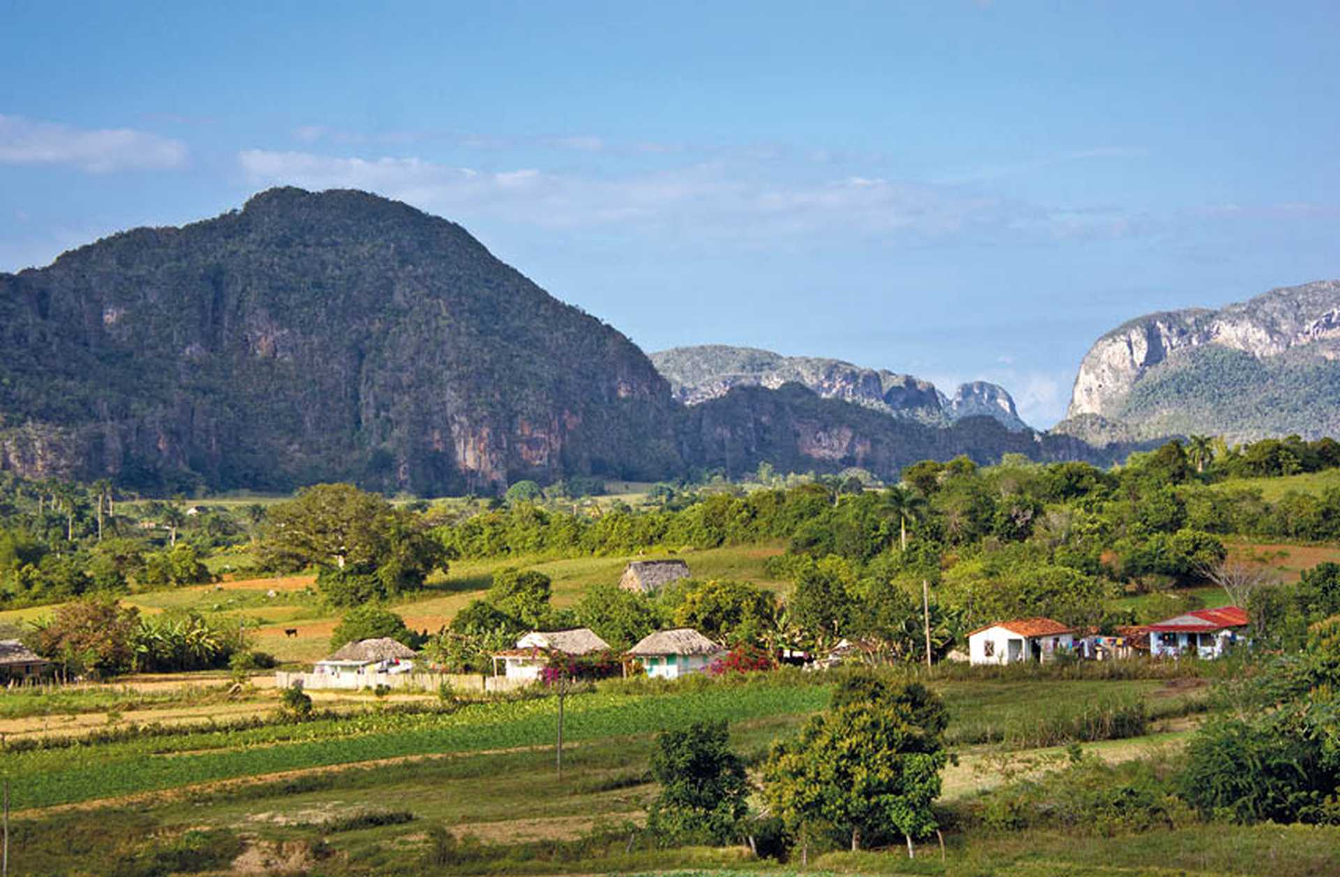 Landscape of The Vinales valley, UNESCO world heritage site, Cuba