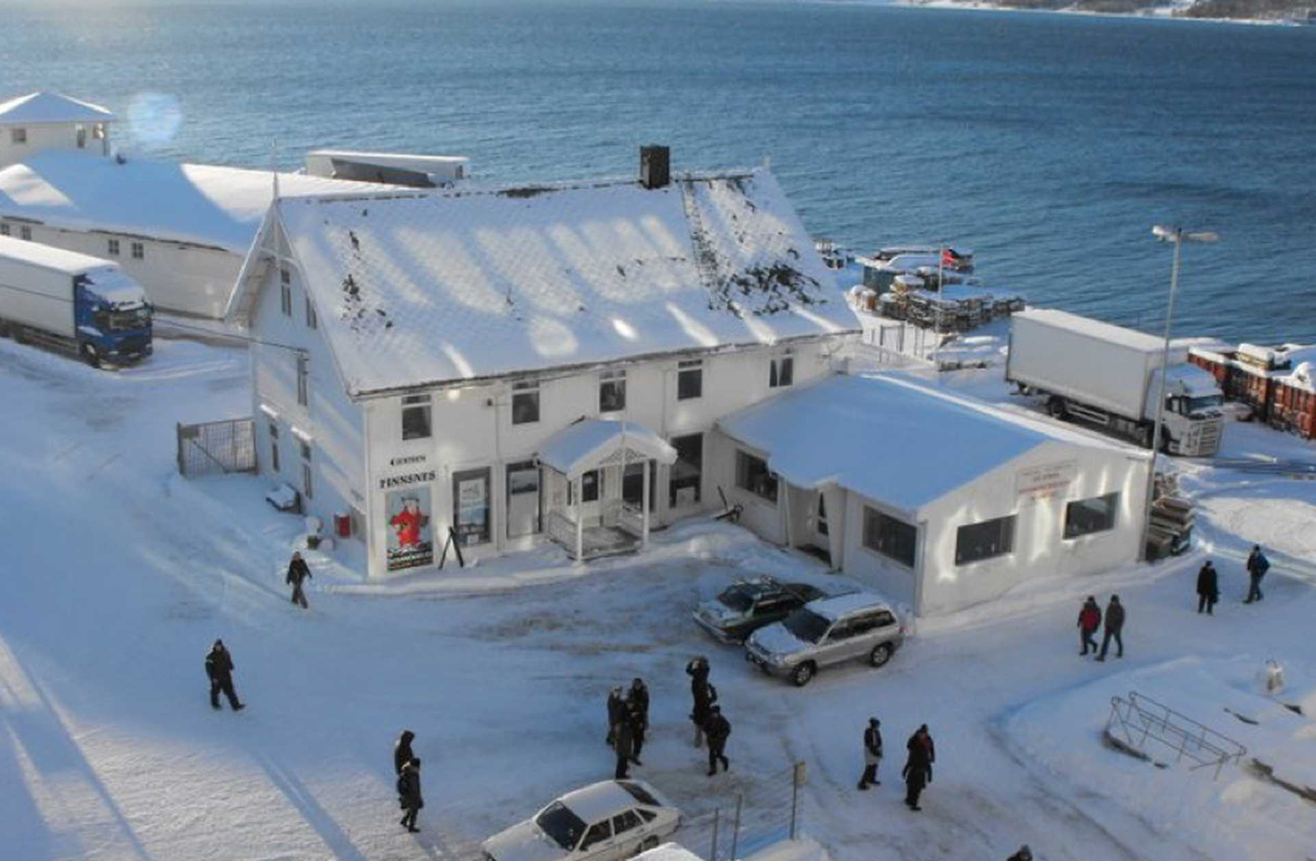Snowy scenes during a Northern Lights cruise in Norway