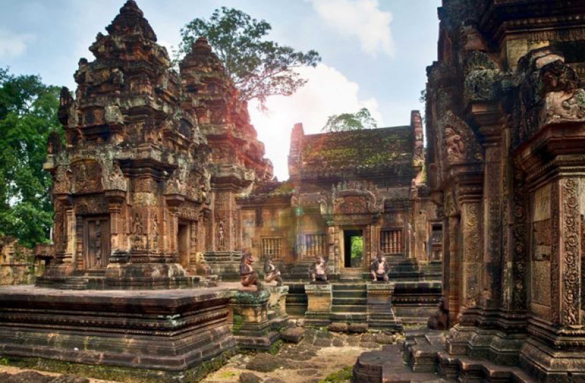 Banteay Srei temple at Angkor, Cambodia