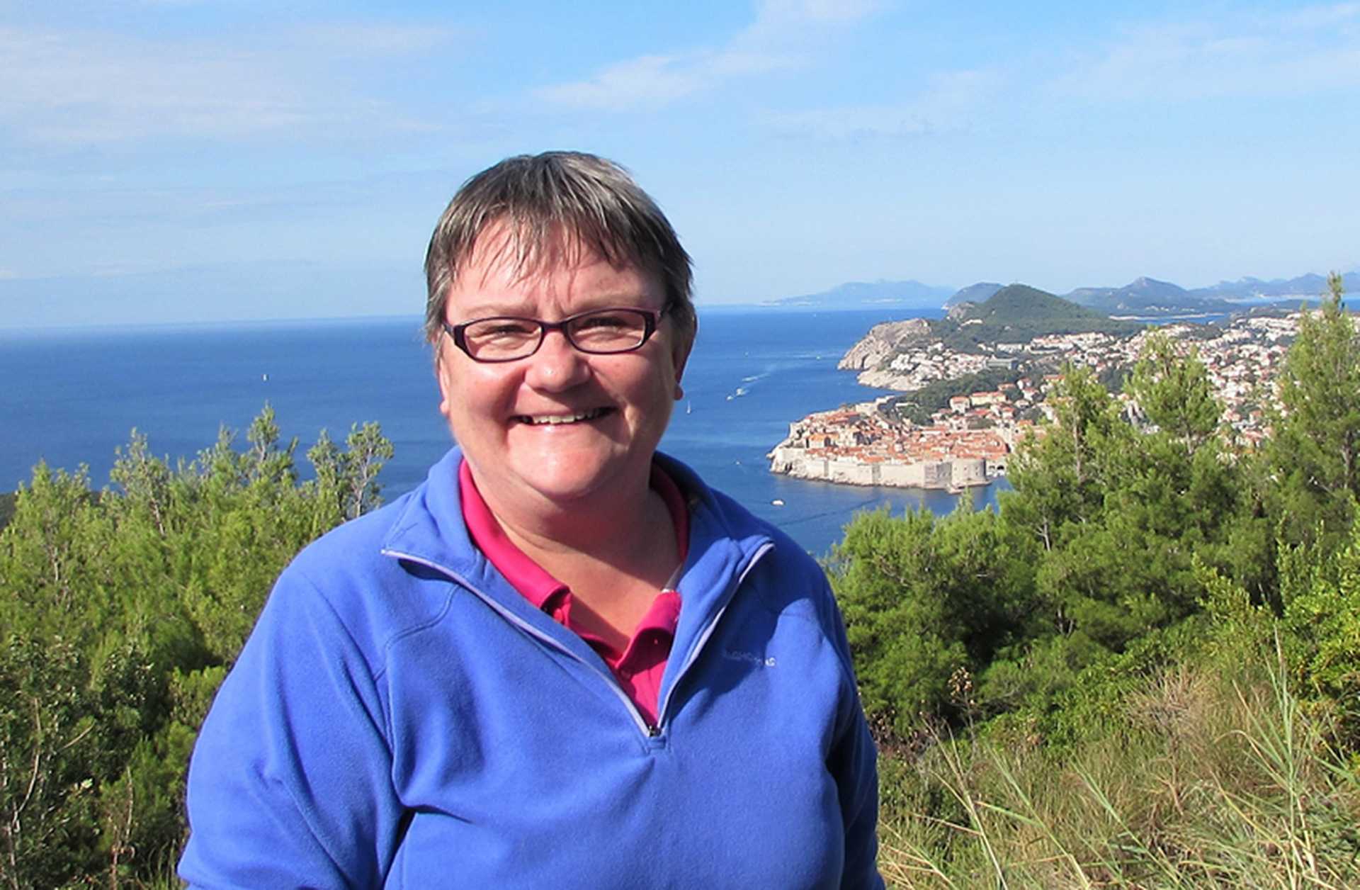 Lesley on a Titan tour
