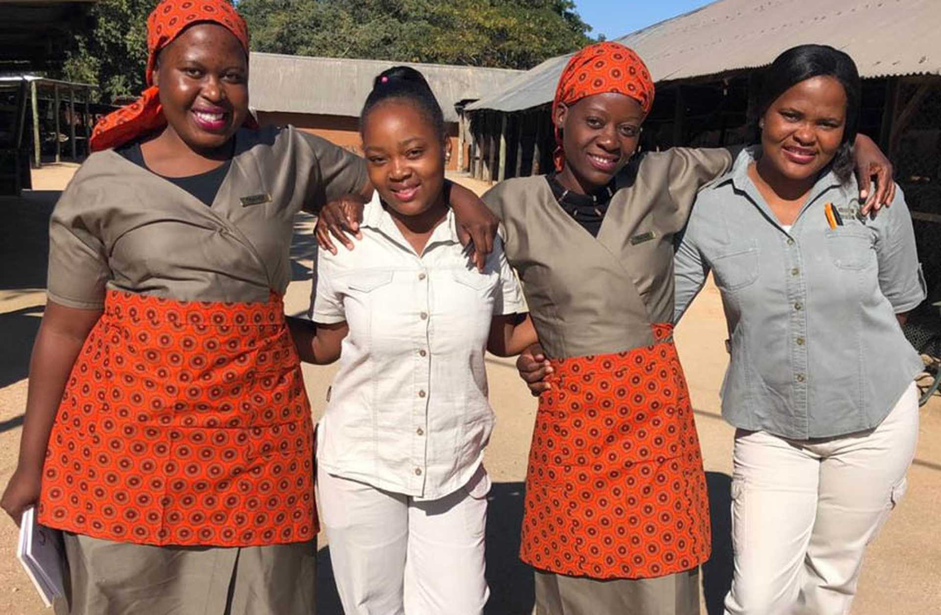 Interns at Mala Mala private game reserve, South Africa