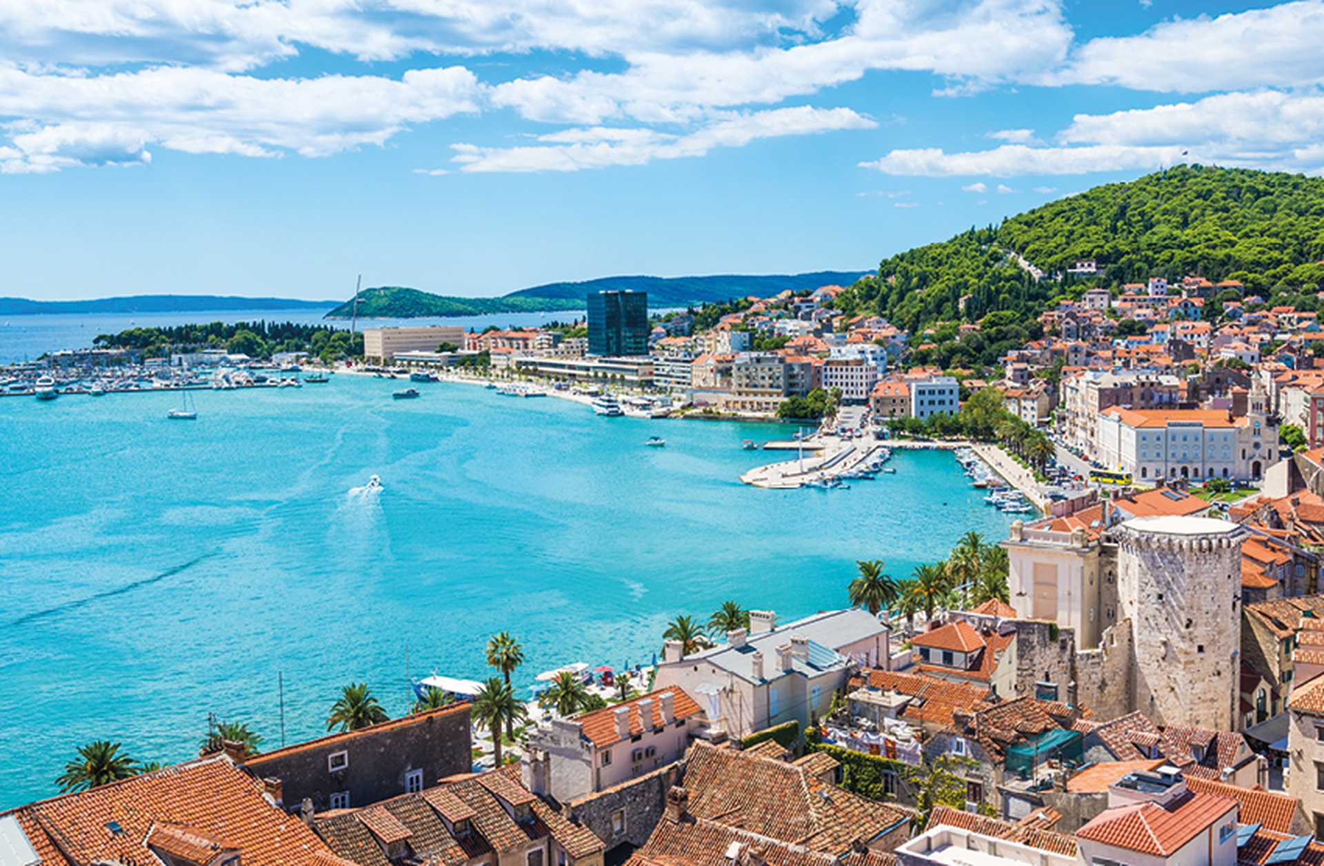 A panoramic view of Split, Croatia