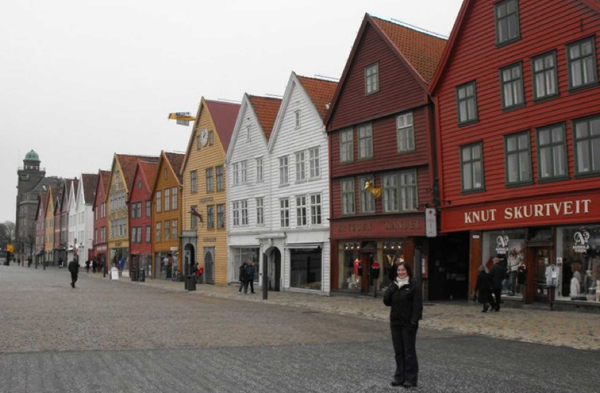 Bergen, a typical Norwegian town visited on a Northern Lights cruise