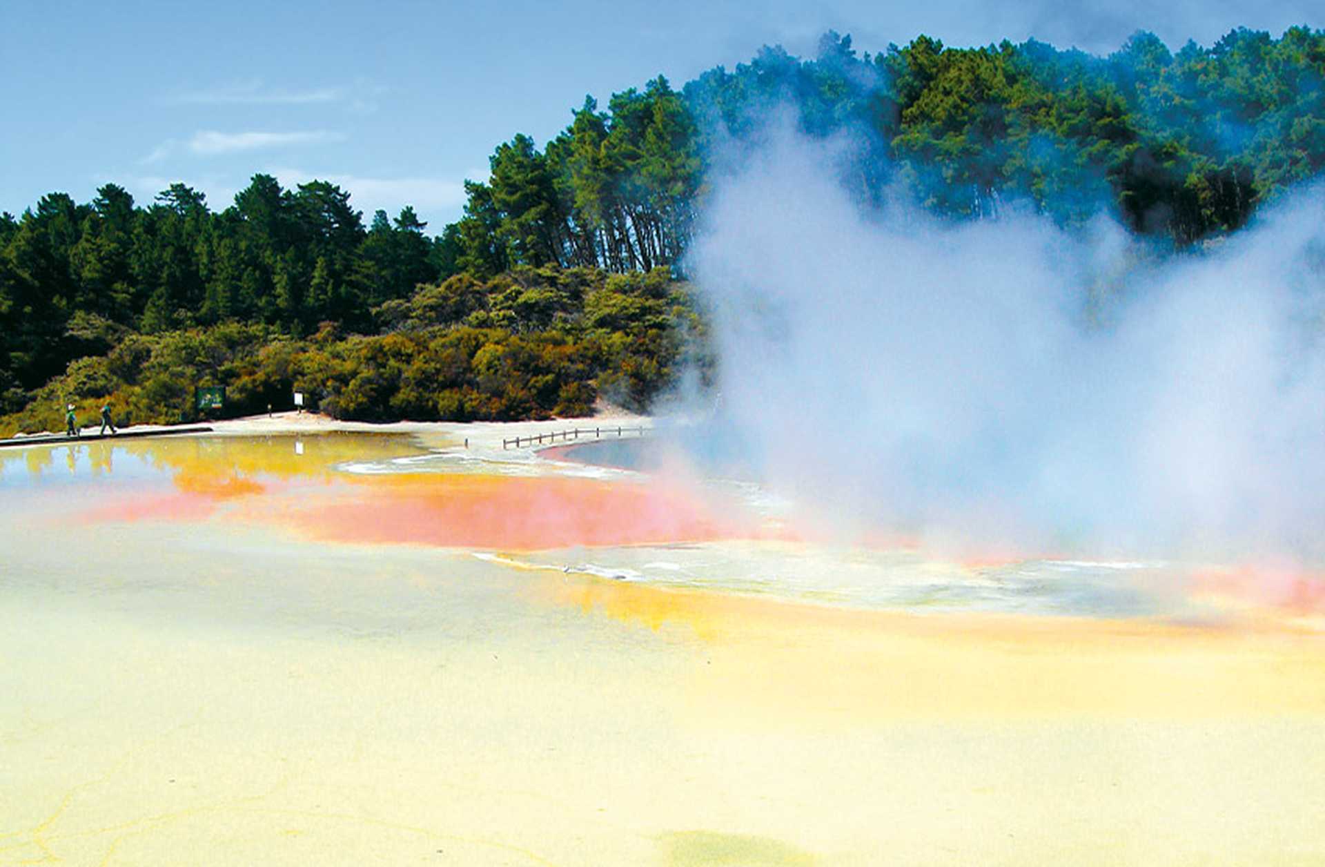 Geothermal activity in the Artist's Palette, Waiotapu Thermal Reserve, New Zealand