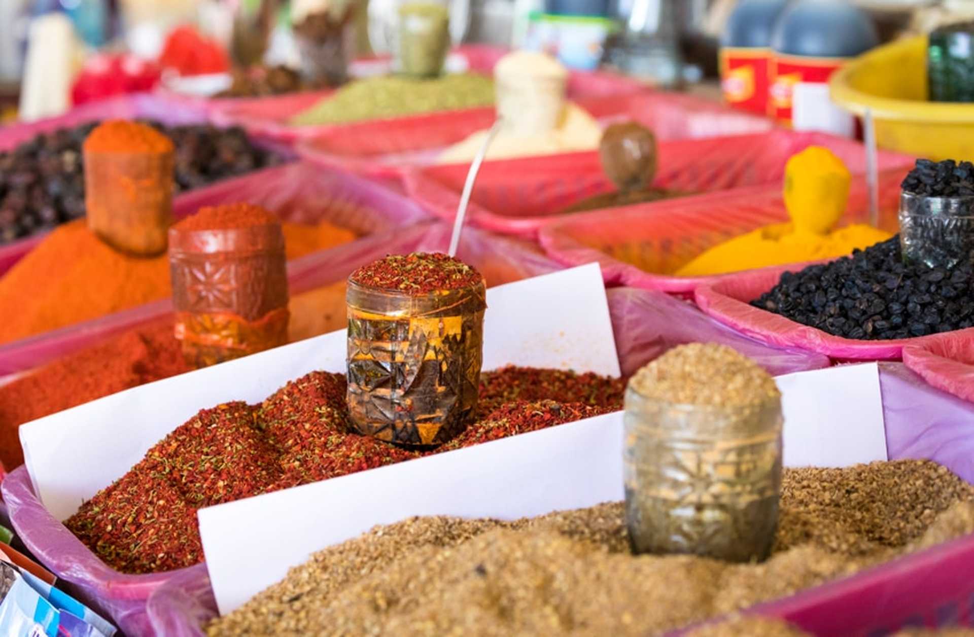 Close-up of spices for sale