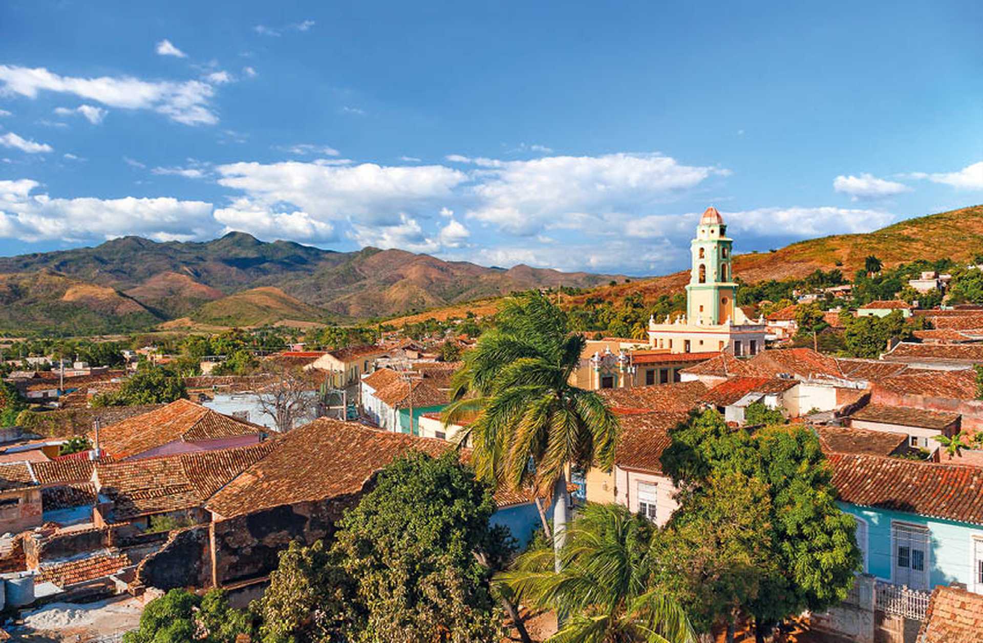 Colonial town cityscape of Trinidad, Cuba. UNESCO World Heritage Site