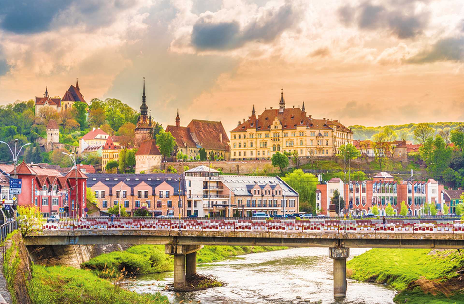 Sighisoara fortress, Transylvania, visited on Titan's tour of Romania
