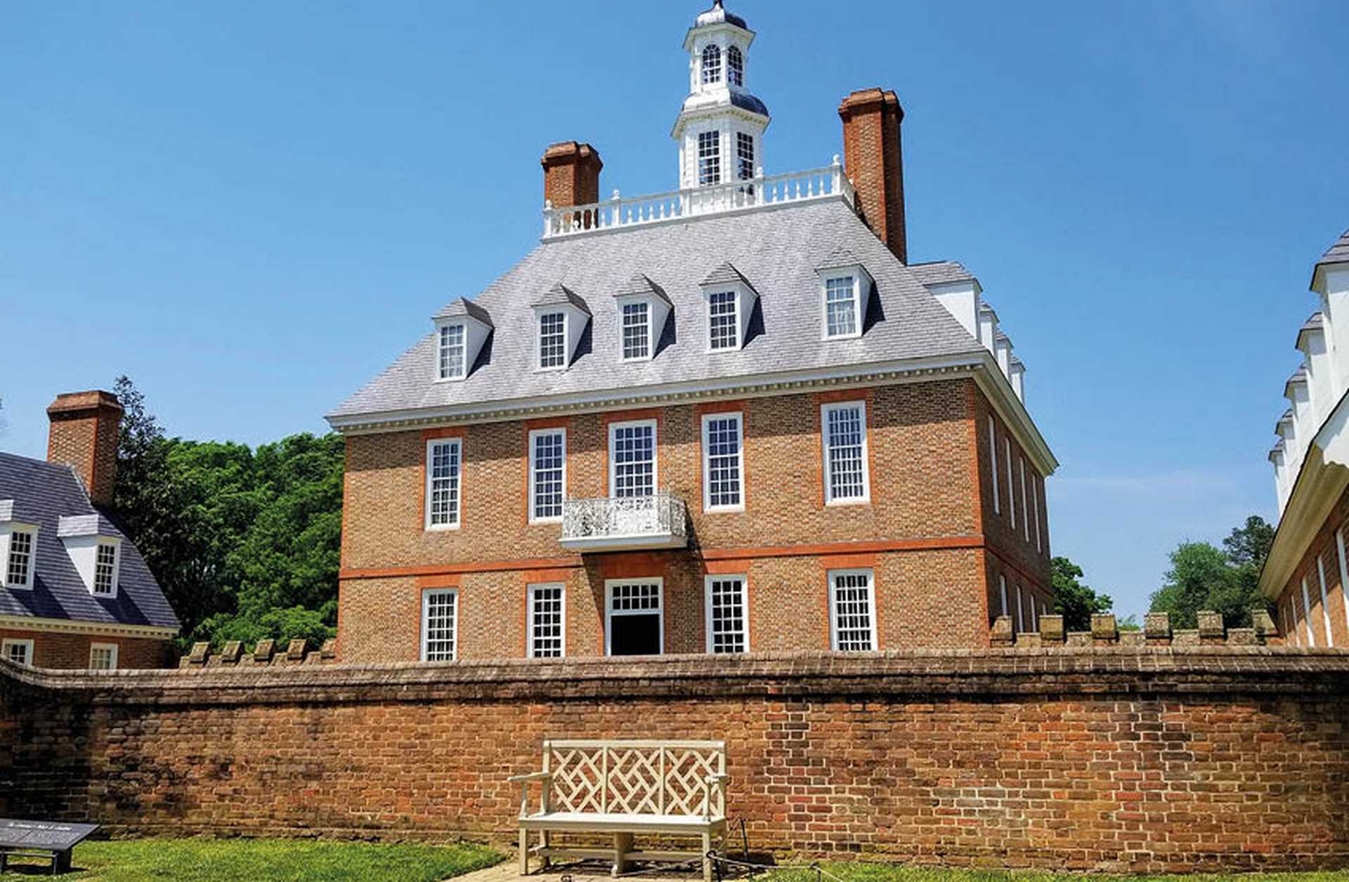 Historic building in colonial Williamsburg, USA