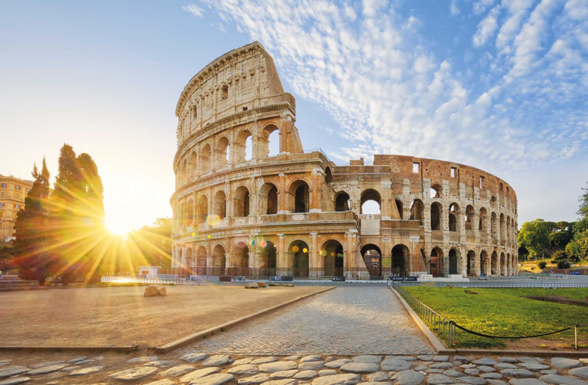 The Colosseum in Rome, visited on Titan's Grand Tour of Italy