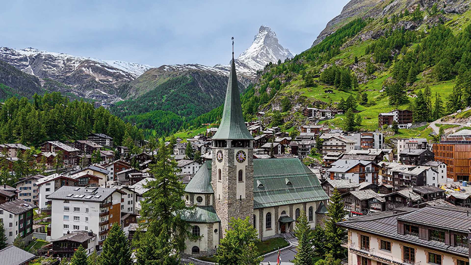 The alpine resort of Zermatt
