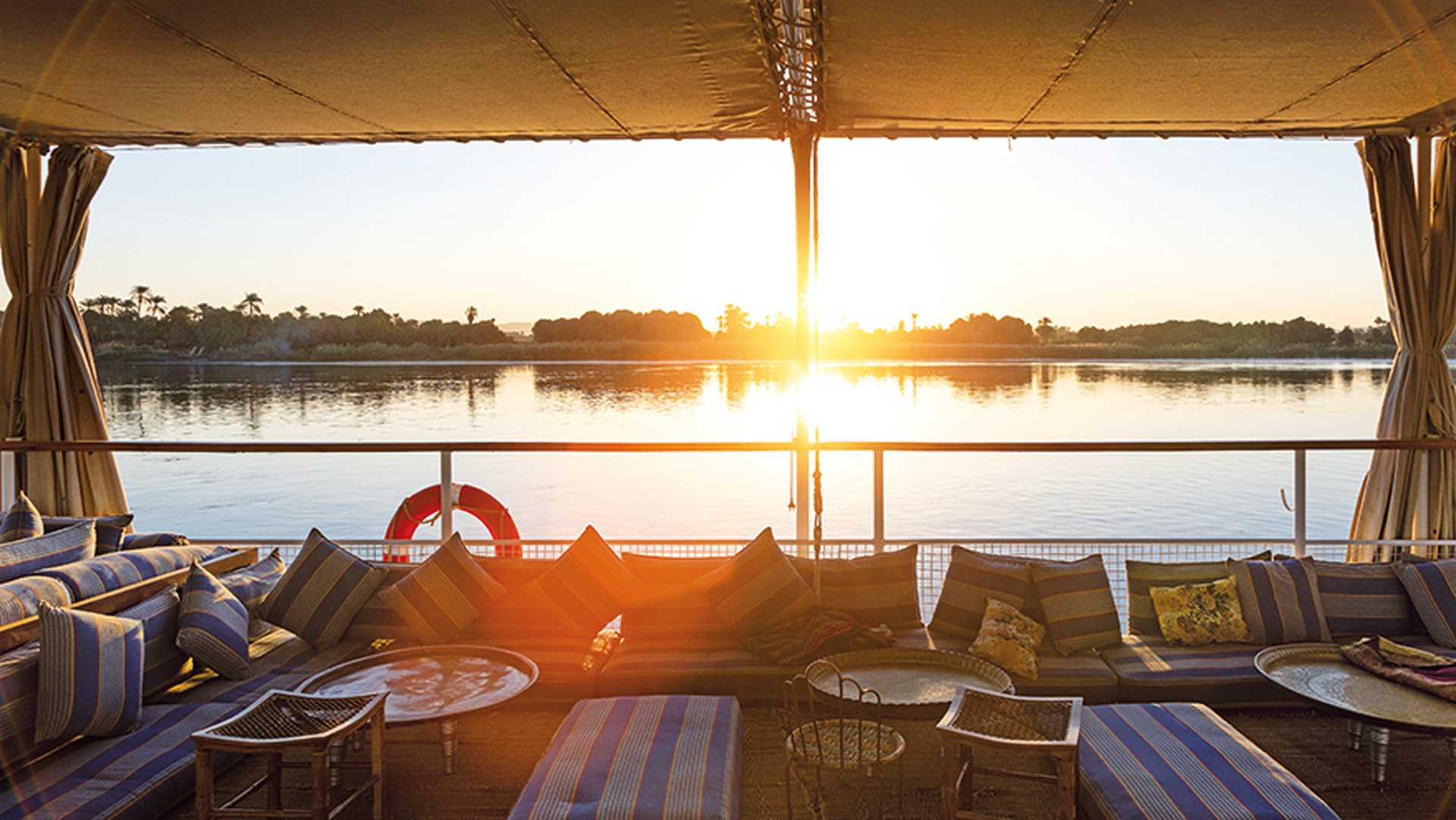 Views of the Nile from the dahabiya
