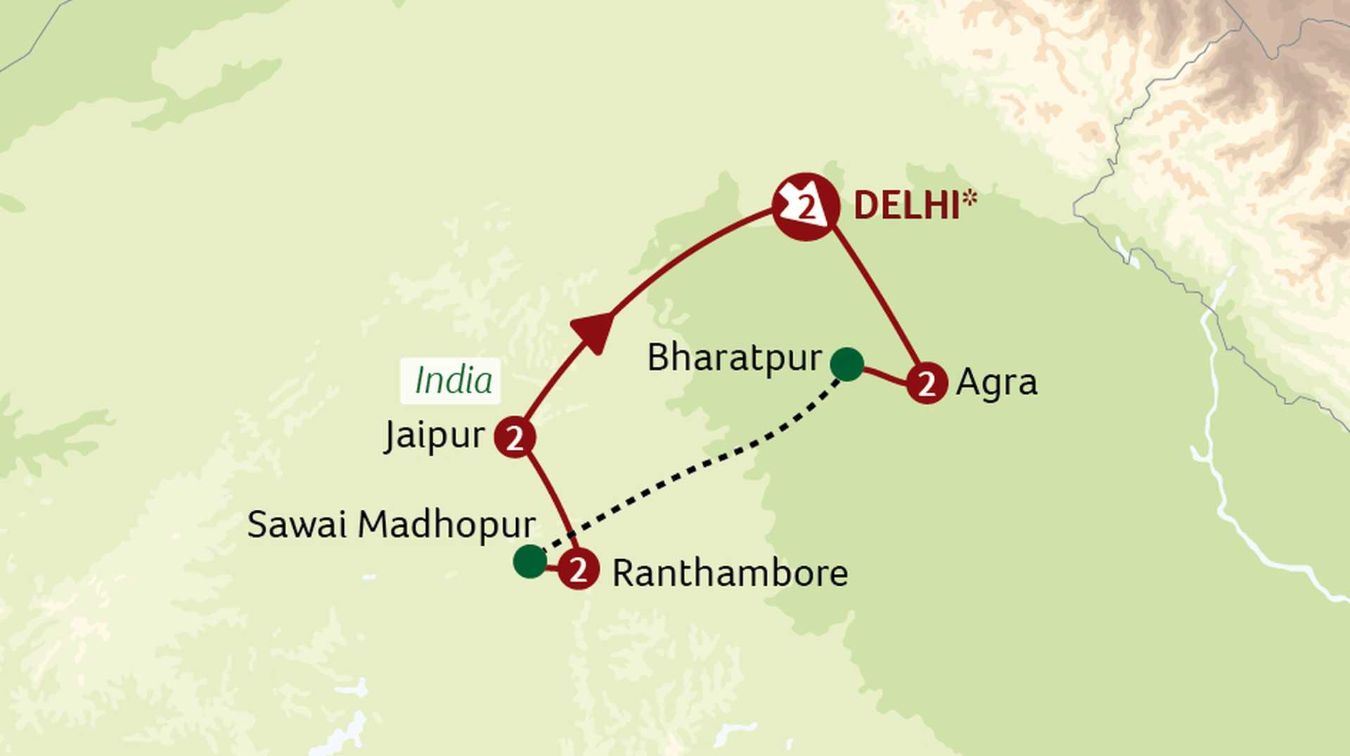 India’s Golden Triangle with Ranthambore National Park
