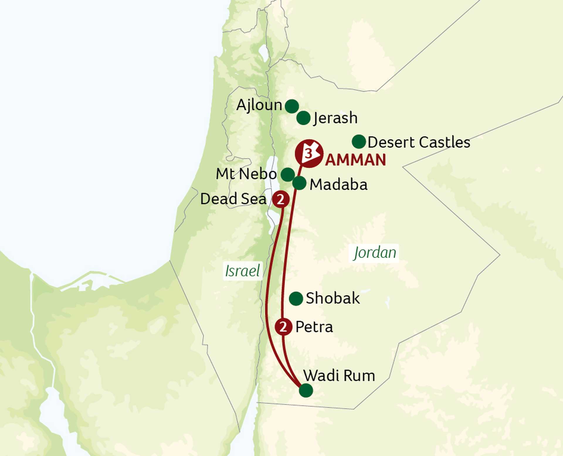 Jordan with Ancient Petra