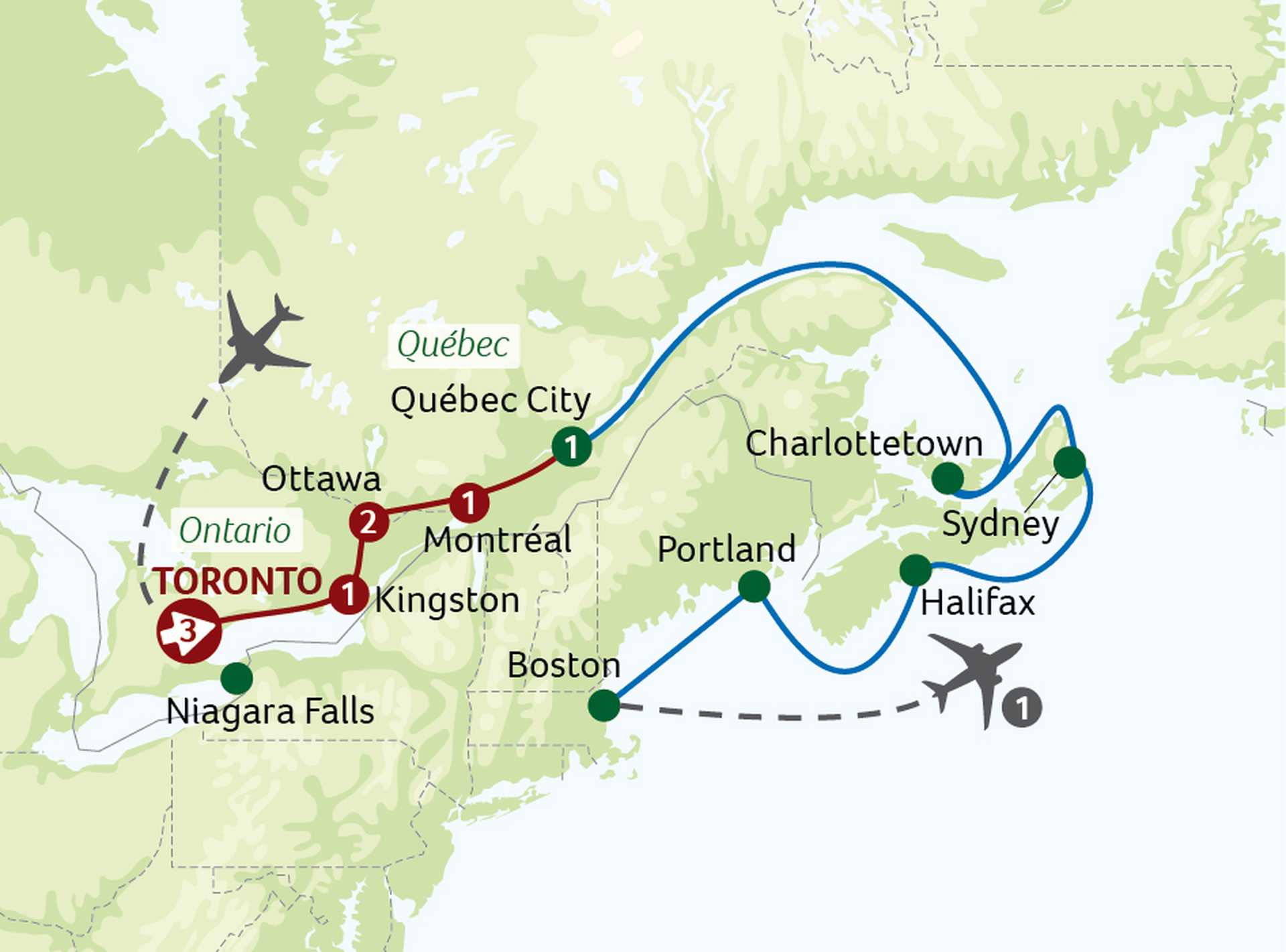 Treasures of Eastern Canada Cruise and Tour