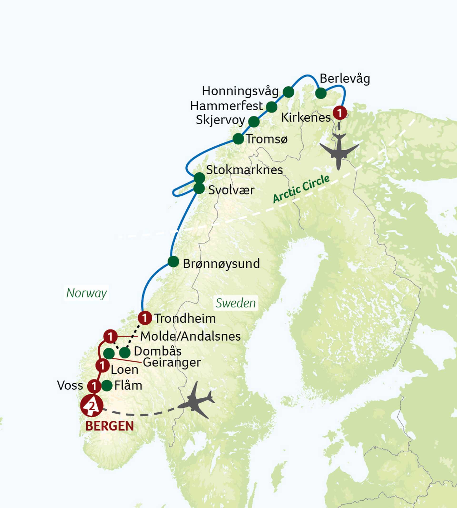 HNOa3 map 2026 itinerary