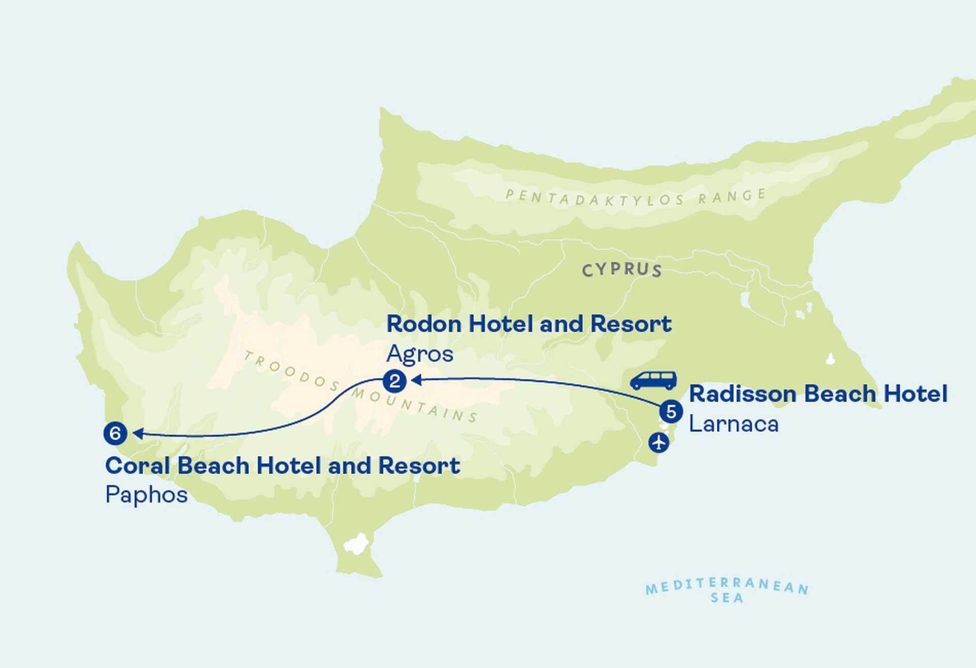 SEJYC - Jewels of Cyprus map