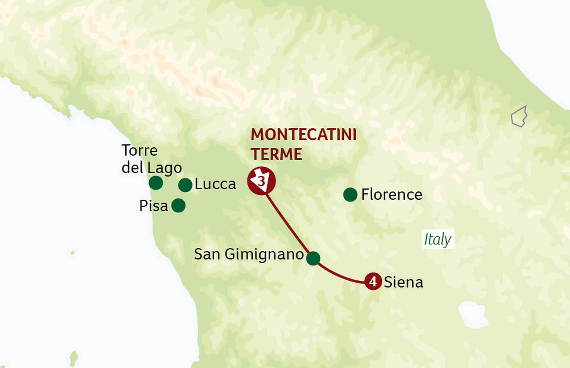 ITC map - The essence of Tuscany
