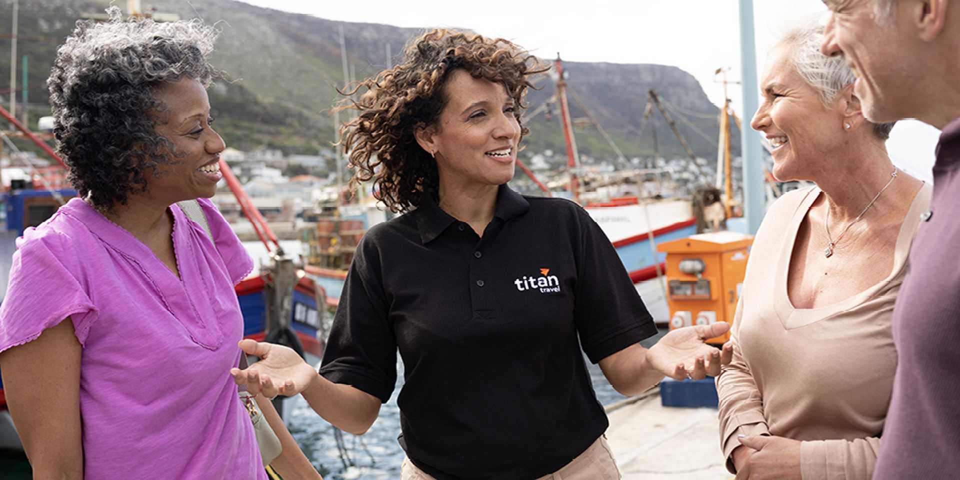 Titan tour manager with guests