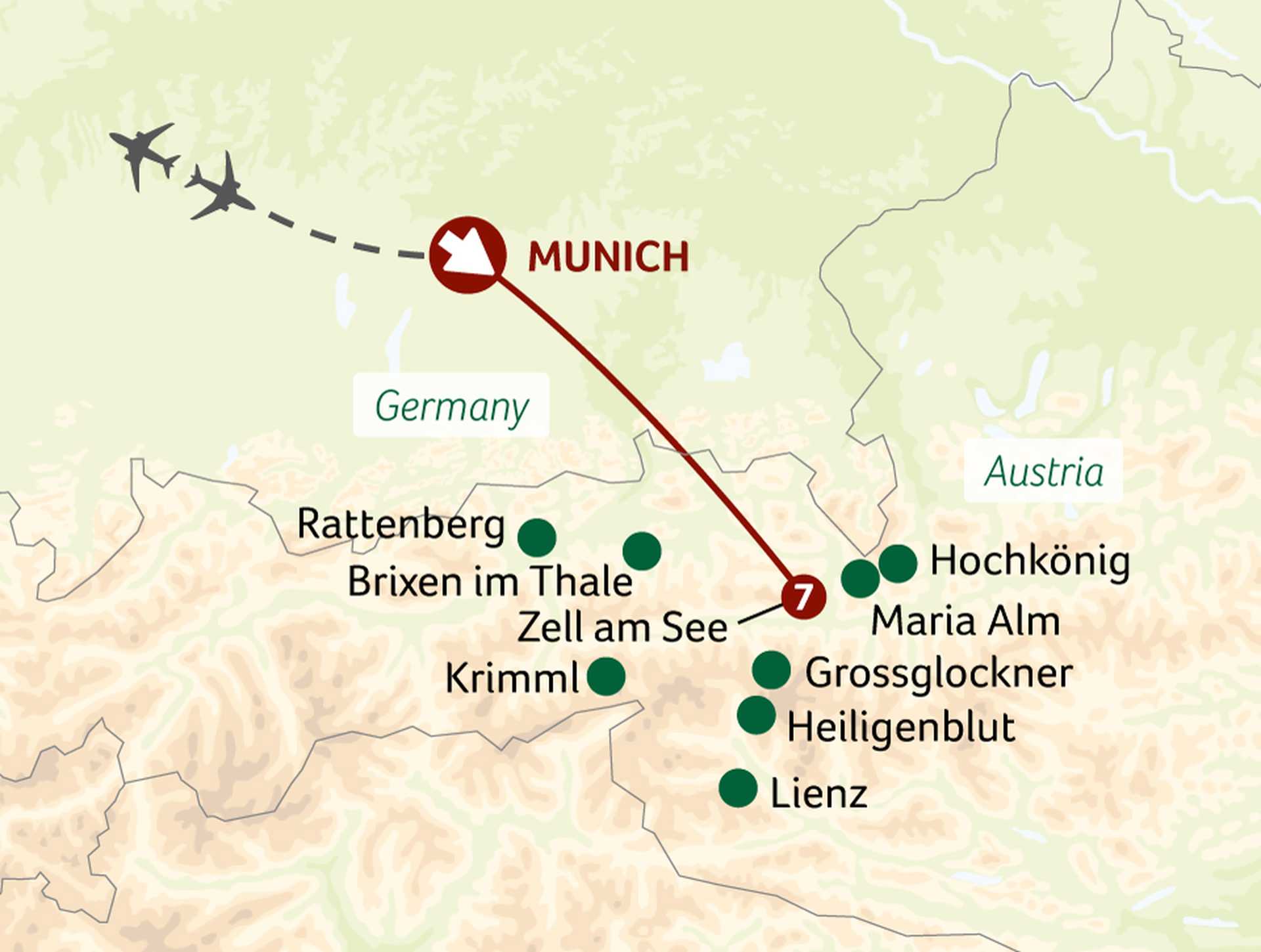 Lakeside Austria - Magical Zell am See touring map - ata